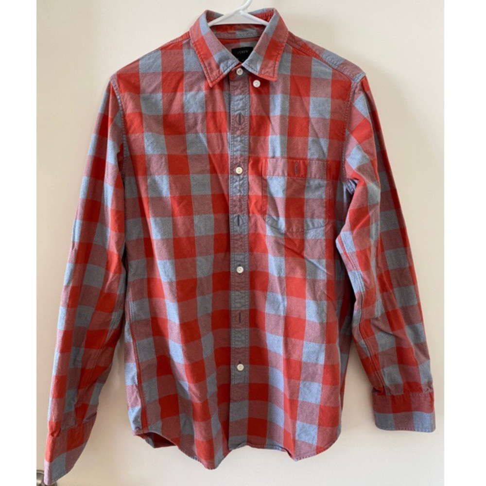 J. Crew plaid long sleeve button down shirt